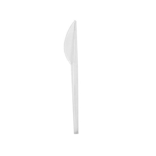 Cuchillo en PS transparente 165mm - 100Uds