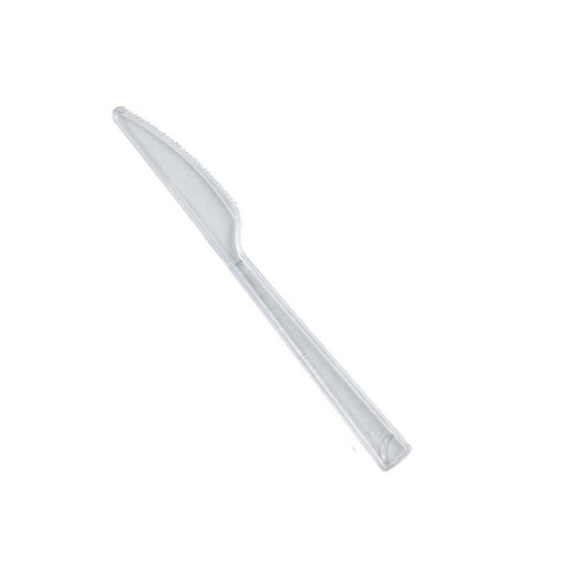 Cuchillo transparente en PS LUX 175mm - 50Uds