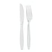 Kit 2/1 cubiertos: Cuchillo, tenedor 192x55mm - 250Uds