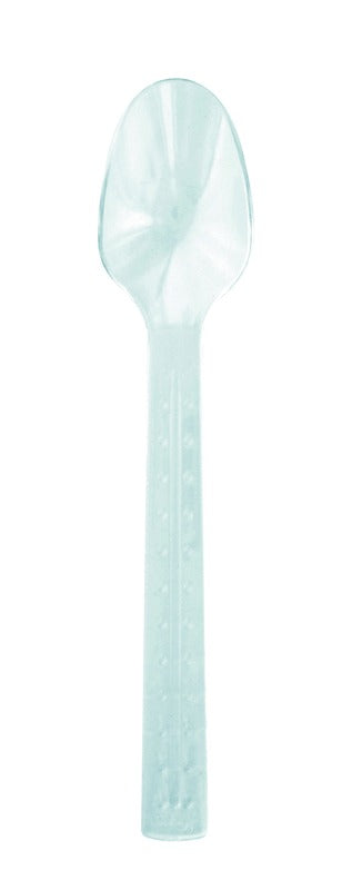 Cuchara plastica transparente Lux 155mm - 100Uds