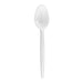 Cuchara de café en plástico blanco 115mm - 100Uds