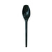 Cuchara de postre en plástico negro 125mm - 100Uds