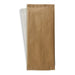 Funda para cubiertos de papel beige con servilleta blanca 380x380mm 110x250mm - 500Uds