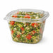 Envase Deli PET cuadrado transparente con tapa 500ml 128x128mm A85mm - 50Uds