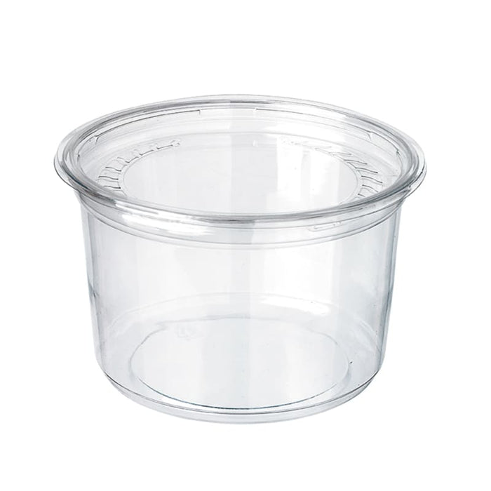 Tarrina Deli PET redonda transparente con tapa 450ml Ø117mm A80mm - 25Uds