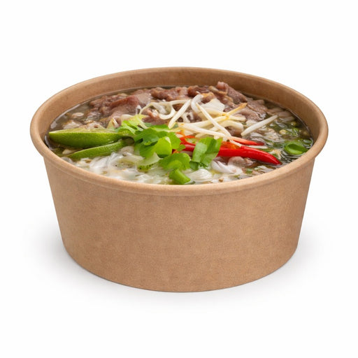 Tarrinas Deli redonda Kraft 480ml Ø110mm A70mm - 25Uds