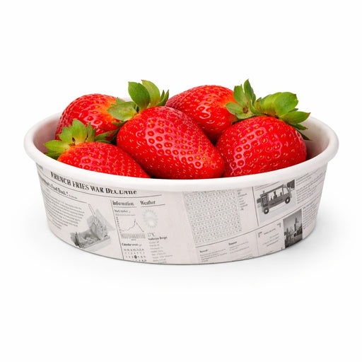 Tarrinas Deli redonda de cartón diseño News 360ml Ø114mm A54mm - 50Uds