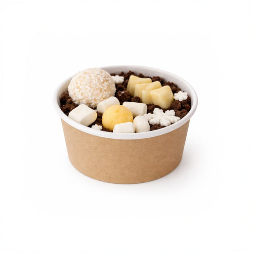 Tarrinas Deli redonda Kraft 480ml Ø110mm A70mm - 25Uds