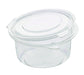 Tarrina Deli PET redonda transparente con tapa bisagra 400ml Ø115mm A60mm - 50Uds