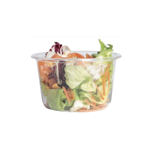 Envase Deli PLA redondo transparente 600ml Ø143mm A55mm - 50Uds
