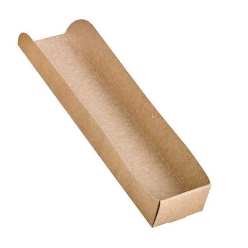 Soporte de cartón kraft para Hot Dog 250x55mm A32mm - 50Uds