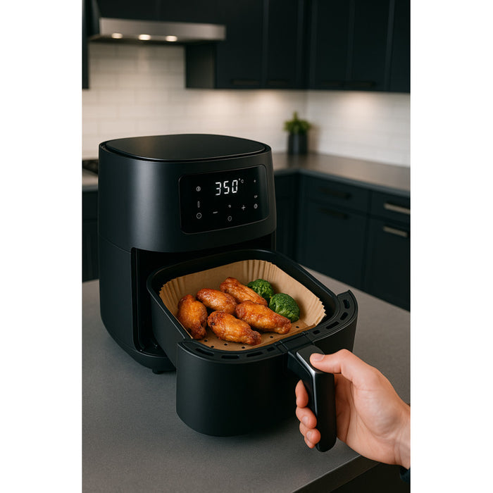 molde cuadrado de papel kraft perforado 160 × 160 mm · altura 45 mm - 100uds