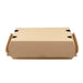 Caja de cartón kraft para hamburguesas microcanal 225x125mm A82mm - 25Uds