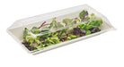 Plato hondo rectangular de pulpa blanco BioNchic 500ml 260x130mm A28mm - 50Uds