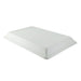 Tapa cúpula rectangular blanca en pulpa de caña 410x280mm A37mm - 25Uds
