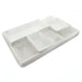Bandeja de comida (5 piezas) de pulpa de caña de azucar 410x280mm A50mm - 10Uds