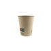 Vaso de cartón de fibra de bambú blanco con laminación PE 180ml A79mm - 50Uds