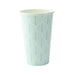 Vaso de cartón blanco con decoración de hojas 350ml A110mm - 50Uds