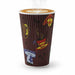 Vaso ondulado con decoración de taza de té 400ml 400ml A135mm - 25Uds