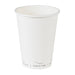 Vaso de cartón blanco Eden sin plástico, Base agua 350ml A110mm - 50Uds