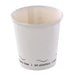 Vaso de cartón blanco Eden sin plástico, Base agua 72ml A57mm - 50Uds