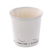 Vaso de cartón blanco Eden sin plástico, Base agua 90ml A60mm - 50Uds