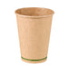 Vaso Zen de cartón kraft sin plástico, base agua 350ml A110mm - 50Uds