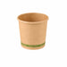 Vaso Zen de cartón kraft sin plástico, base agua 72ml A57mm - 50Uds