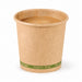 Vaso Zen de cartón kraft sin plástico, base agua 90ml A60mm - 50Uds