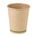 Vaso Zen de cartón kraft sin plástico, base agua 230ml A92mm - 50Uds