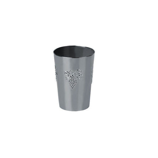 Vaso PP plateado con motivo de racimo de uvas 180ml A80mm - 10Uds
