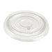 Tapa plana transparente PET para 210POB60 Ø72mm - 100Uds