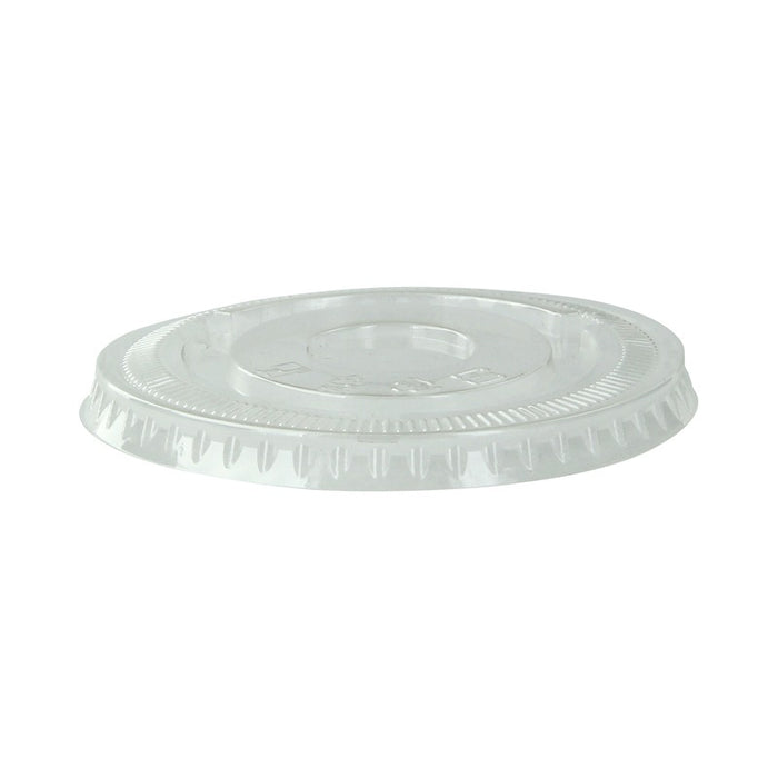 Tapa plana transparente PET para 210GKSM9 Ø95mm - 100Uds