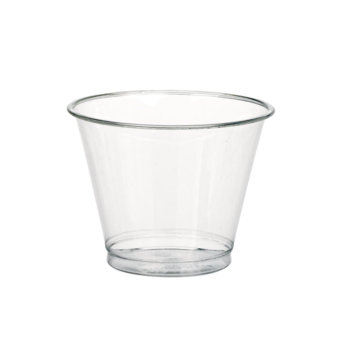 Vaso de postre PET transparente 270ml A74mm - 50Uds