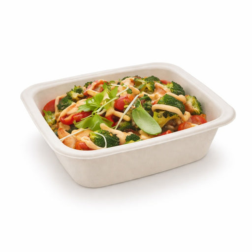 Bandeja de pulpa GN sellable tipo 1/8 A46 585ml 160x130mm A46mm - 100Uds