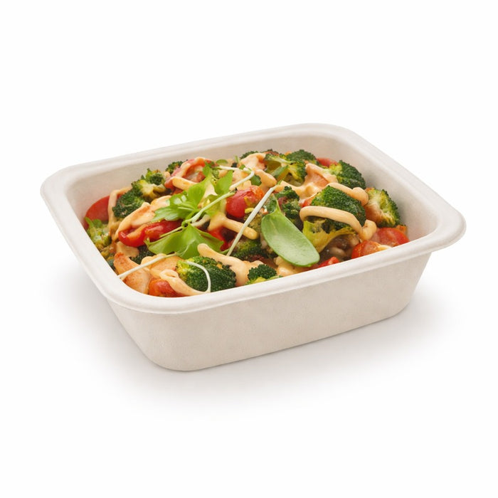 Bandeja de pulpa GN sellable tipo 1/8 A46 585ml 160x130mm A46mm - 100Uds