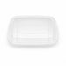 Tapa de cúpula rectangular transparente PET 181x167mm A9mm - 50Uds