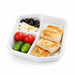 Bandeja comida blanca 3 compartimentos sin tapa 220x250mm A30mm - 250Uds