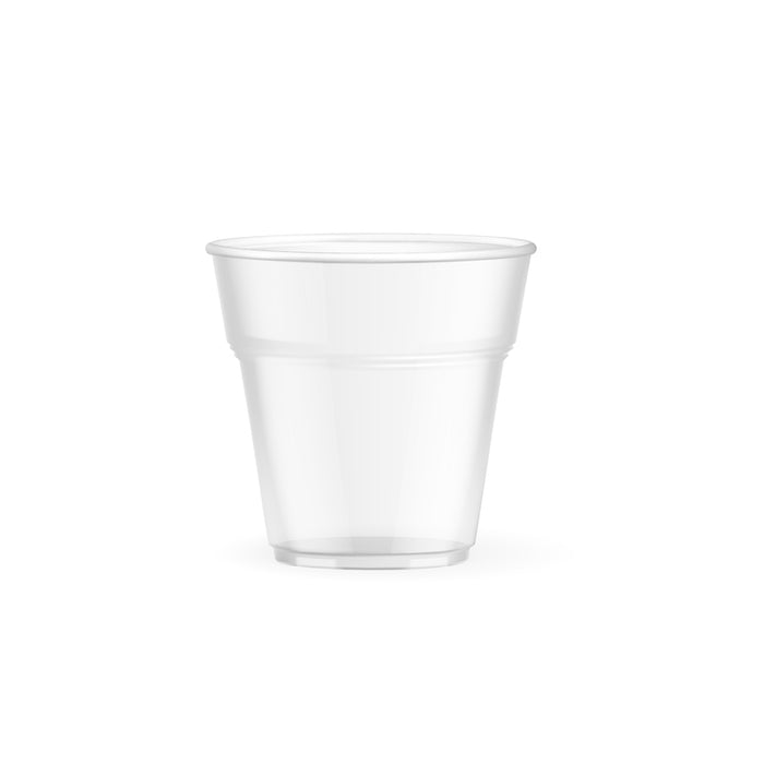 Vaso de postre de plástico PLA transparente 160ml A68mm - 50Uds