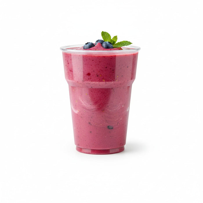 Vaso de postre de plástico PLA transparente 250ml A85mm - 50Uds