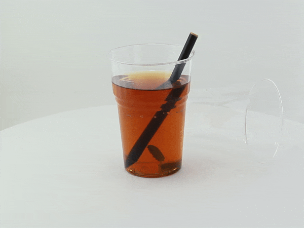 Vaso de postre de plástico PLA transparente 400ml A115mm - 50Uds