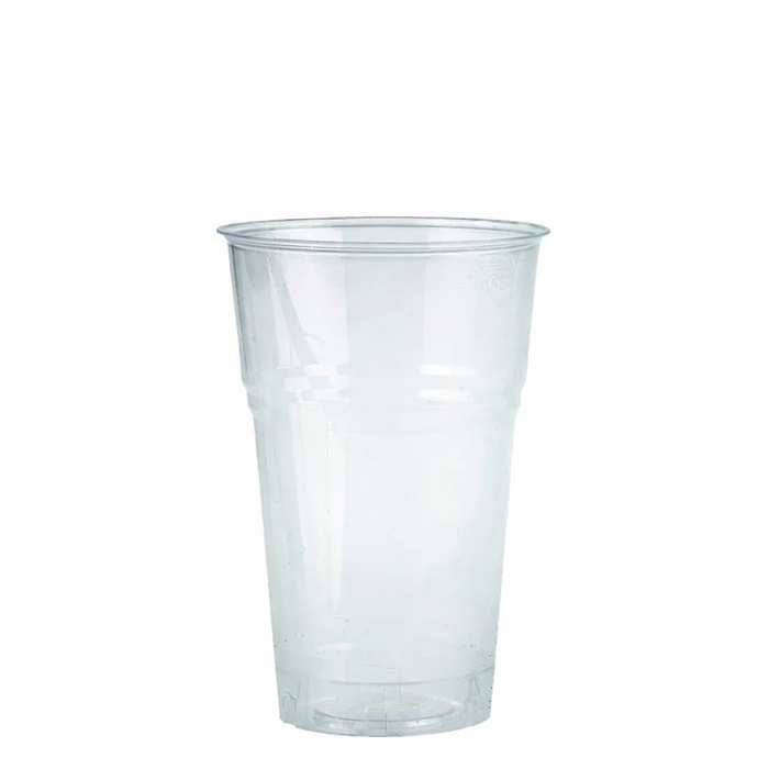 Vaso de postre de plástico PLA transparente 575ml A130mm - 50Uds