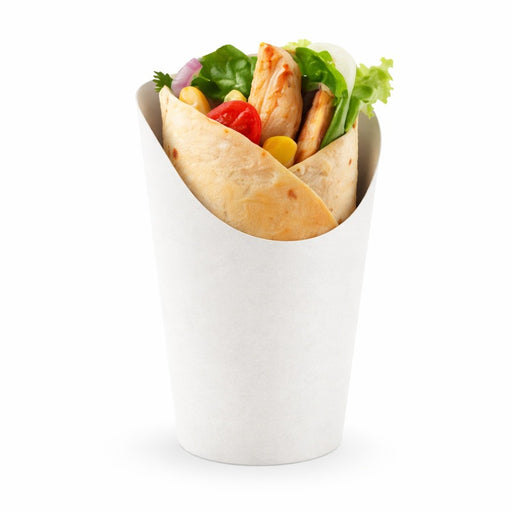 Pote de cartón blanco para Burritos/Wraps/Snacks 230ml A117mm - 50Uds