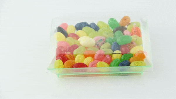 Tapa cúpula PET transparente con pestaña Klarity 100x100mm A16mm - 25Uds