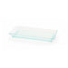 Plato verde transparente rectangular en PS KLARITY 130x62mm - 50Uds