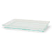 Plato verde transparente rectangular en PS KLARITY 180x130mm - 50Uds