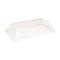 Tapa cúpula PET transparente con pestaña Klarity para 210KLAR1365 130x65mm - 50Uds