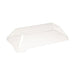 Tapa cúpula PET transparente con pestaña Klarity para 210KLAR1365 130x65mm - 50Uds