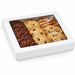 Caja cuadrada de cartón blanco con tapa ventana PLA KRAY 900ml 155x155mm A50mm - 25Uds