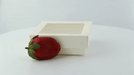 Caja cuadrada de cartón blanco con tapa ventana KRAY 350ml 115x115mm A40mm - 25Uds